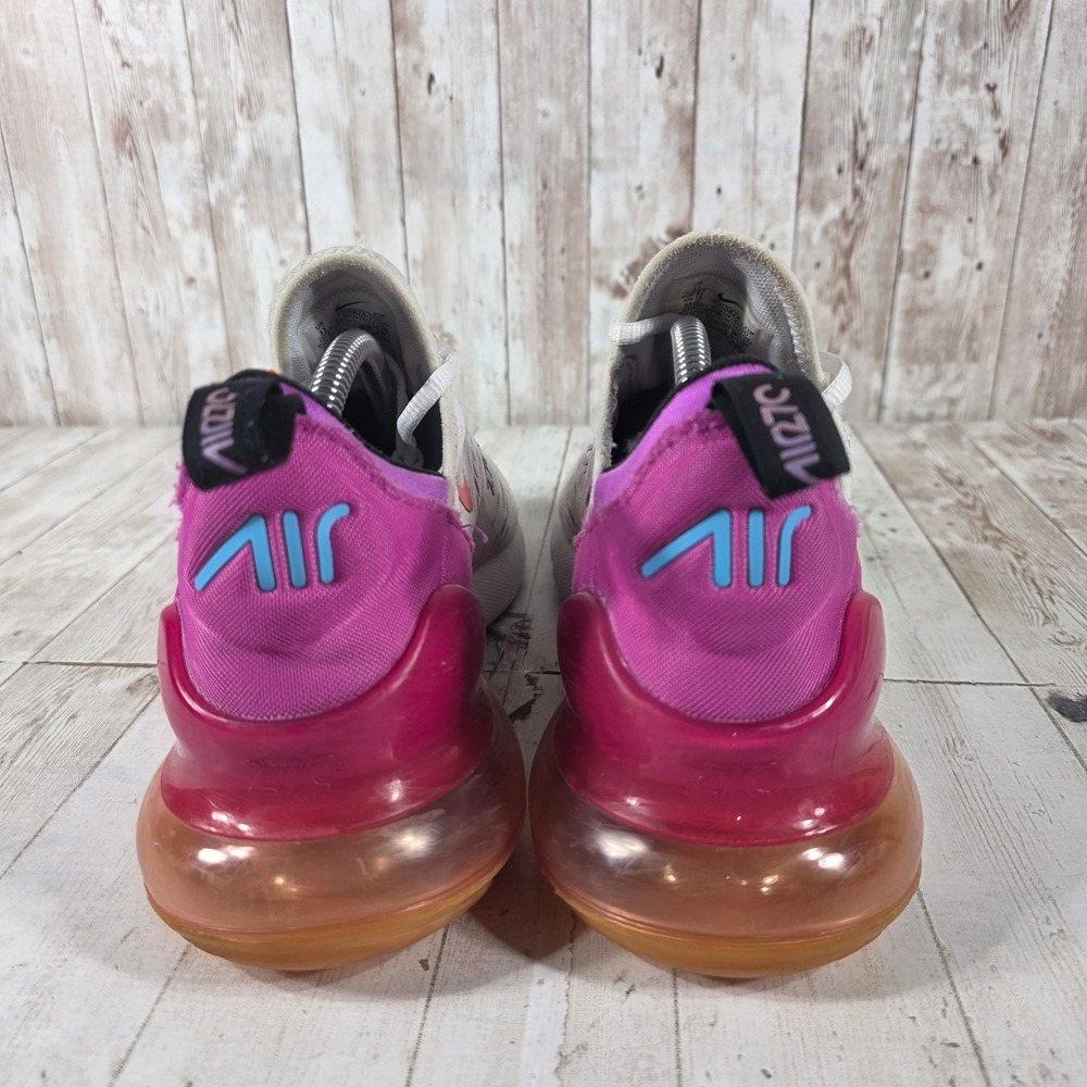 Nike Air Max 270 Womens 11 Light Bone Purple Orange FD0824-100 Running Shoes - Picture 5 of 8